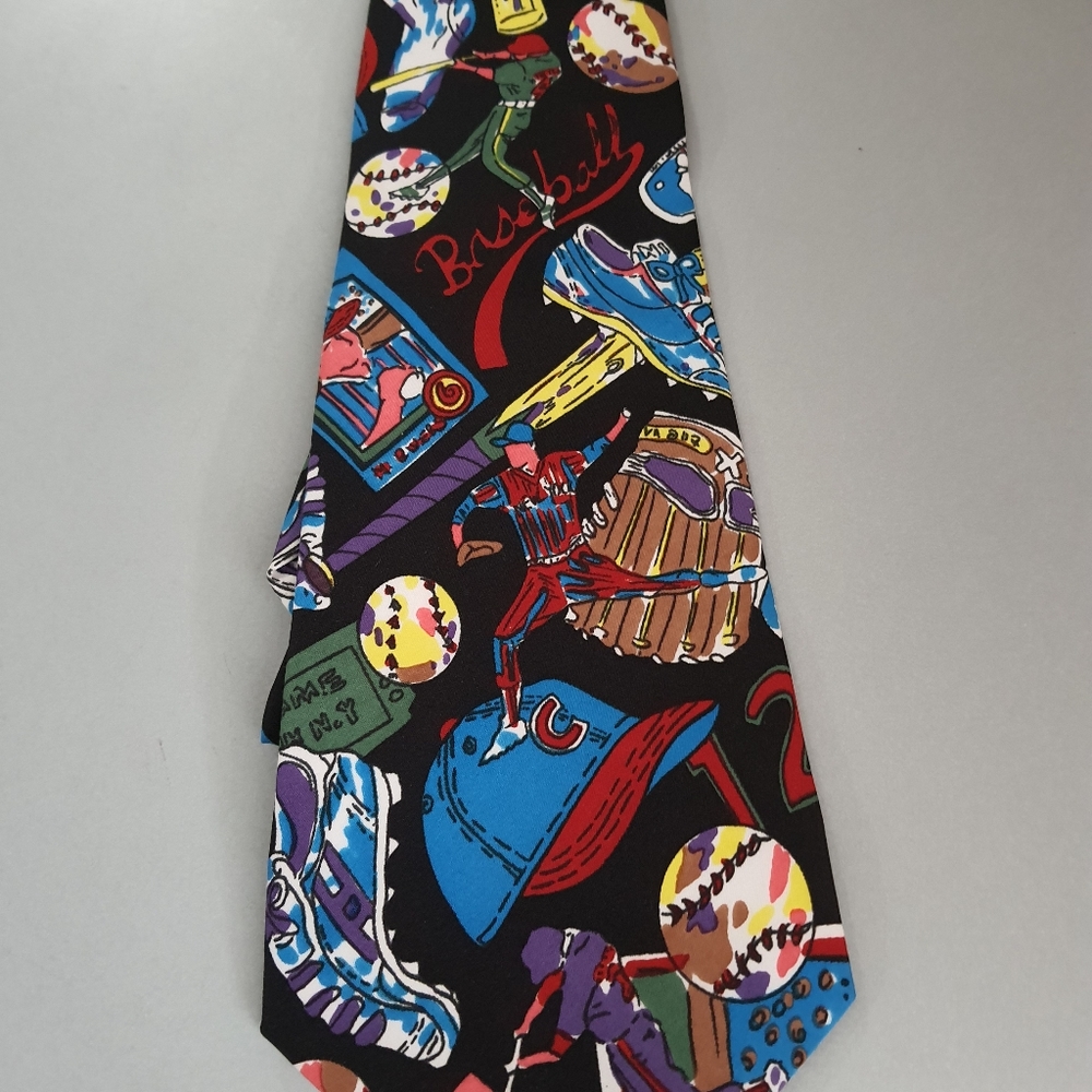 NEXT EXIT Baseball Tie